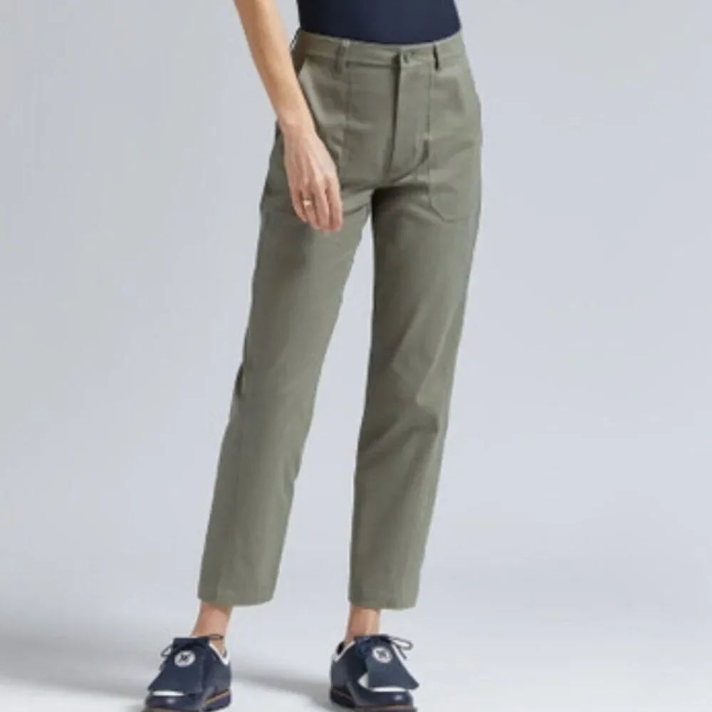 G/Fore Size 0 Stretch Performance Twill Straight Trouser Pants Isle Green NEW